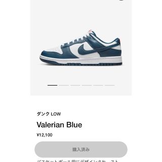 ナイキ(NIKE)のNike dunk valerian blue(スニーカー)