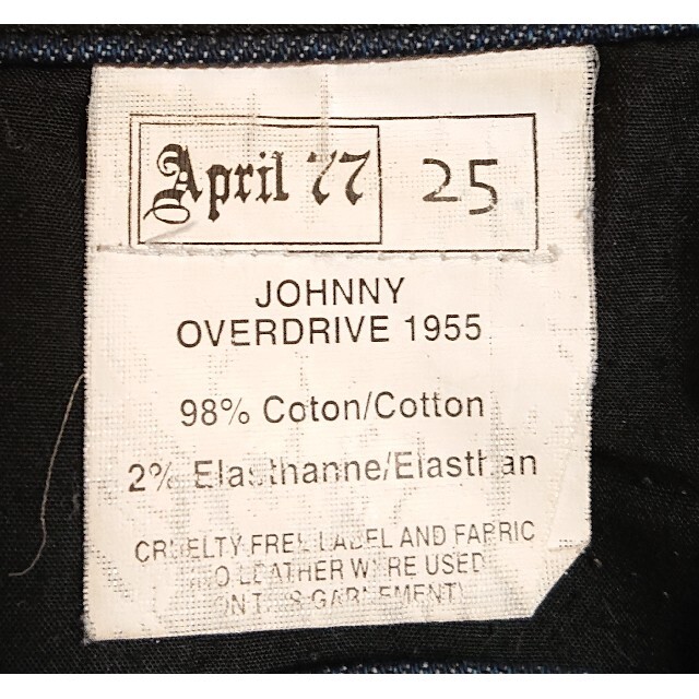 April77(エイプリルセブンティセブン)の25 良品 April77 JOHNNY OVERDRIVE 1955 ジーンズ レディースのパンツ(デニム/ジーンズ)の商品写真