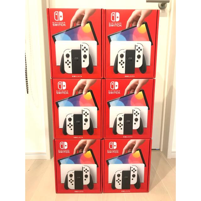 千葉激安 新品未開封 任天堂スイッチ有機ELモデル ホワイト6台 家庭用