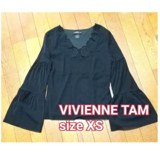 ヴィヴィアンタム(VIVIENNE TAM)のVIVIENNE TAM フレアースリーブ トップス 春夏 レディース XS(シャツ/ブラウス(長袖/七分))