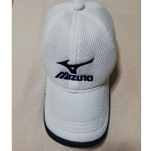 MIZUNO(ミズノ)の【再値下げ】ミズノ 白 キャップ ジュニア用 ソフトテニス チケットのスポーツ(テニス)の商品写真