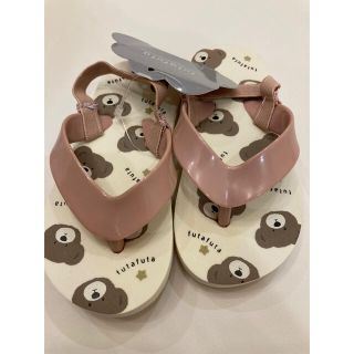 フタフタ(futafuta)の新品　フタフタ　フタクマビーチサンダル　15センチ(サンダル)