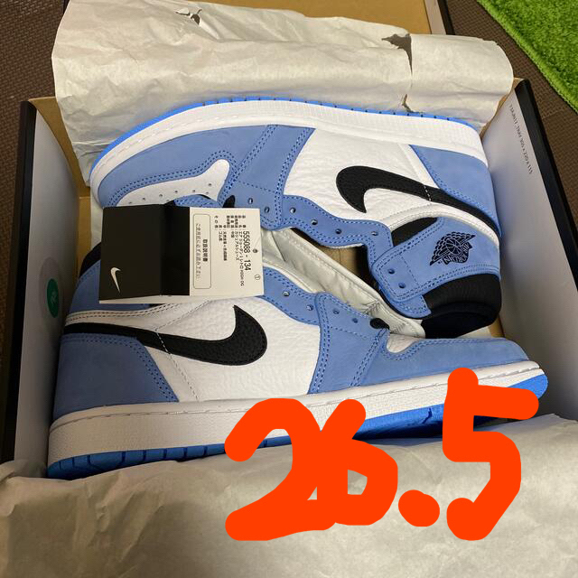 jordan1 ユニバーシティブルー　University Blue