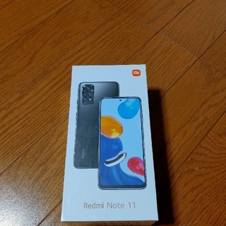 Xiaomi Redmi Note 11 Graphite Gray　新品未使用(スマートフォン本体)