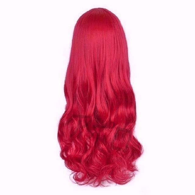 レッド　赤髪　アリエル　ウィッグ　かつら　赤色　フリーサイズ　赤 レディースのウィッグ/エクステ(ロングカール)の商品写真