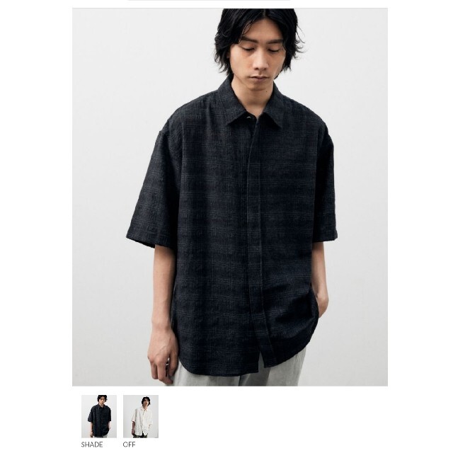 日本公式サイト直販 LIDNM リドム ITALY GAUZE CHECK SHIRT M | www