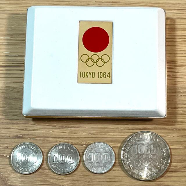 東京オリンピック(1964)記念 百円硬貨/千円硬貨/ケース 記念硬貨100円硬貨