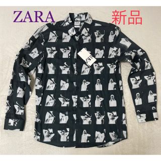 ザラ(ZARA)の匿名配送・新品タグ付き・春に最適　ZARAフォトプリントシャツ(シャツ)