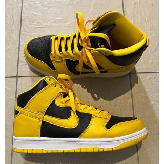 NIKE DUNK HIGH BLACK/VARSITY MAIZE26.5cm