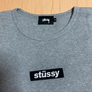 ステューシー(STUSSY)のSTUSSY ボックスロゴ　サーマル　ロンT(Tシャツ/カットソー(七分/長袖))