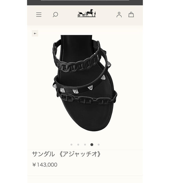 新品 HERMES エルメス アジャッチオ サンダル 37 ブラック 黒 | tspea.org
