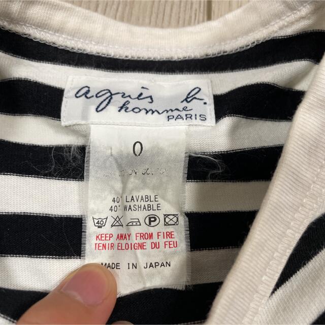 agnes b.(アニエスベー)のアニエスベー　ボーダーシャツ　サイズ0 ビームス　アローズ メンズのトップス(Tシャツ/カットソー(七分/長袖))の商品写真