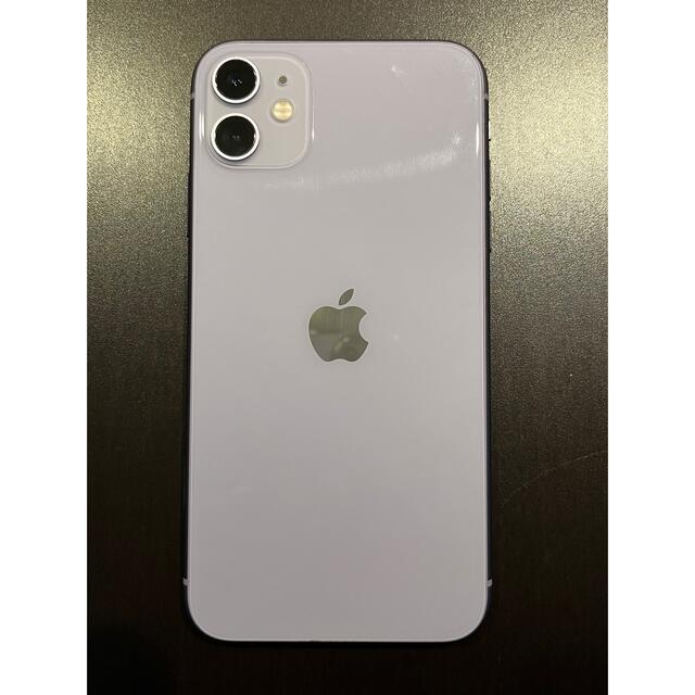 iPhone(アイフォーン)のアップル iPhone11 128GB パープル simフリー スマホ/家電/カメラのスマートフォン/携帯電話(スマートフォン本体)の商品写真