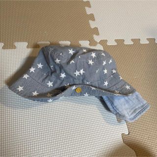 トイザラス(トイザらス)のベビザラス購入☆日除け付き帽子☆50cm(帽子)