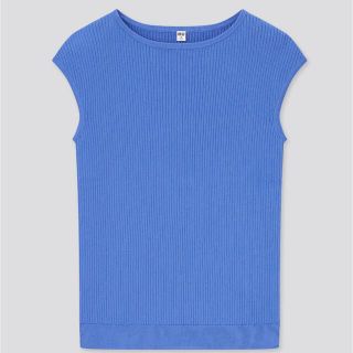 ユニクロ(UNIQLO)のUVカットスーピマコットンフレンチスリーブセーター(カットソー(半袖/袖なし))