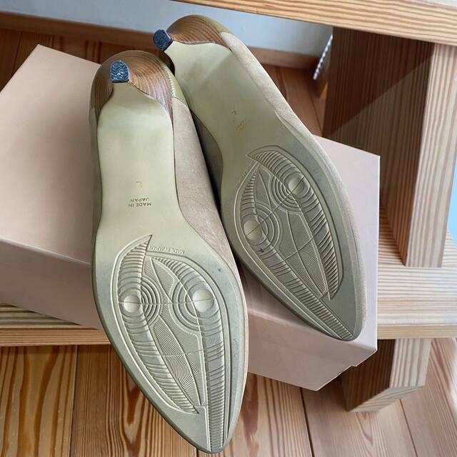 ピンク・ブルー 24.5cm Lサイズ 自由区 ジユウク ベージュ パンプス