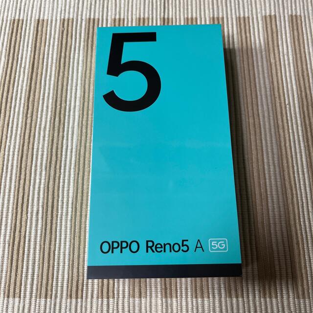 新品未開封　OPPO RENO5 A SIMフリー アイスブルー　CPH2199スマホ/家電/カメラ