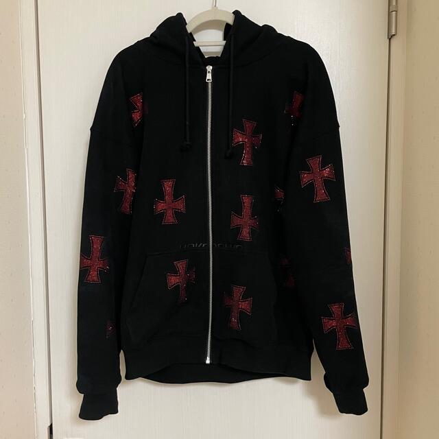 Chrome Hearts - 本日限定値下げ unknown london パーカー 赤黒の通販 ...