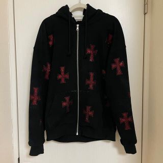 クロムハーツ(Chrome Hearts)の本日限定値下げ　unknown london パーカー　赤黒(パーカー)