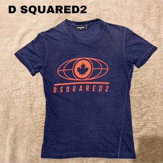 ディースクエアード(DSQUARED2)の【あきらサン様専用】D SQUARED2 ネイビー　ロゴTシャツ　XSサイズ(Tシャツ/カットソー(半袖/袖なし))