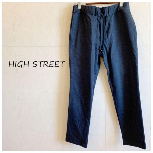 HIGH STREET(ハイストリート)のメンズ　HIGH STREET∴モクロディイージーパンツ　ネイビー メンズのパンツ(スラックス)の商品写真