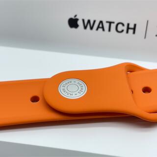 Apple Watch - Apple Watch エルメス　オレンジ　ラバーバンド　　美品
