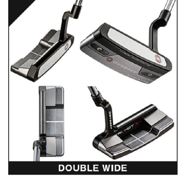 美品TRI HOT 5K DOUBLE WIDE パター 34インチ オデッセイ ストローク キャンペーン特価 トライホット5K パター オデッセイ ダブルワイド コース未使用 34インチ クラブ