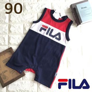 フィラ(FILA)の【90】FILA フィラ ノースリーブ 切替え カバーオール ロンパース(その他)