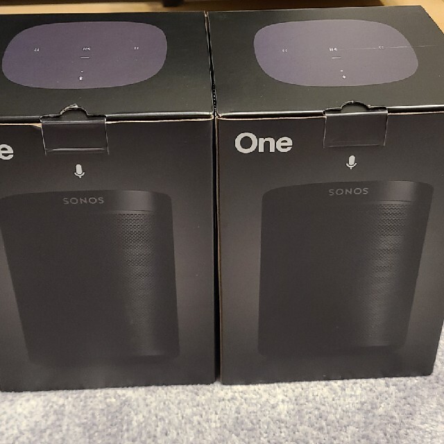 sonos one×2 gen2 ブラック スマホ/家電/カメラのオーディオ機器(スピーカー)の商品写真