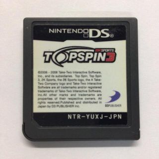 DS ソフト TOP SPIN 3(携帯用ゲームソフト)