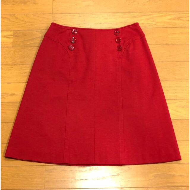 Harriss(ハリス)の☆美品☆Harrissの赤いスカート レディースのスカート(ひざ丈スカート)の商品写真