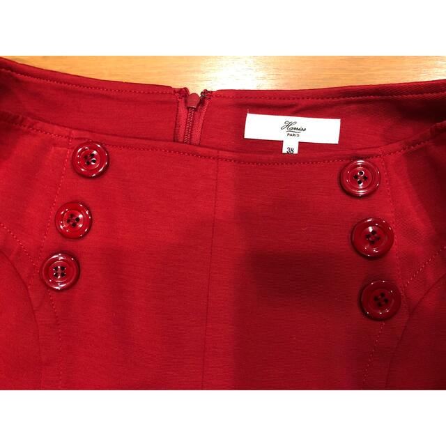 Harriss(ハリス)の☆美品☆Harrissの赤いスカート レディースのスカート(ひざ丈スカート)の商品写真