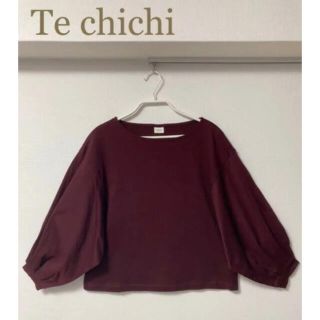 テチチ(Techichi)の最終お値下げ♡ Te chichi  袖ボリューム カットソー ボルドー(カットソー(長袖/七分))