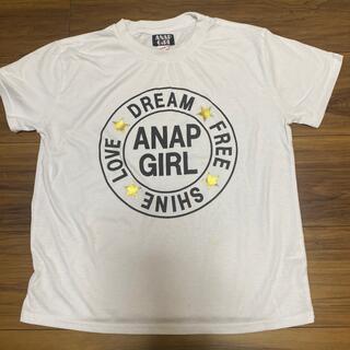 アナップ(ANAP)のアナップ　ANAP 白×黒×ゴールド　半袖Tシャツ160cm(Tシャツ/カットソー)