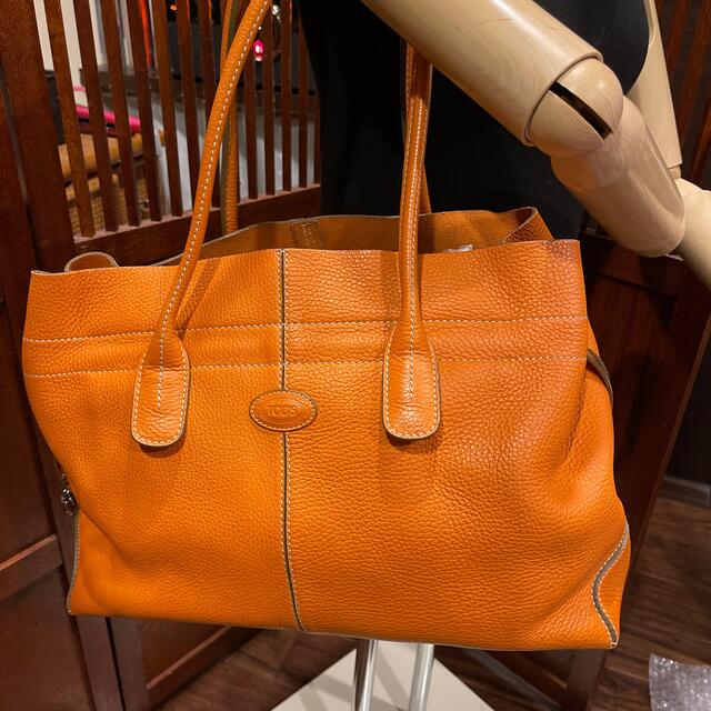 TOD'S トッズ ジョイ セアー グレー トートバッグ ハンドバッグ A4収納