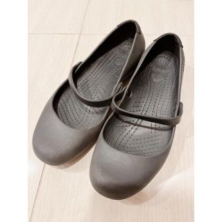 クロックス(crocs)の〔美品〕クロックス フラットシューズ W8(バレエシューズ)