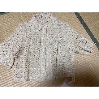 トゥデイフル(TODAYFUL)のTODAYFUL Lace Knit Shirts  アイボリー　新品未使用(シャツ/ブラウス(長袖/七分))