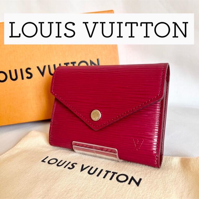 良品】LOUIS VUITTONヴィトン財布 ウォレット エピ  フューシャ