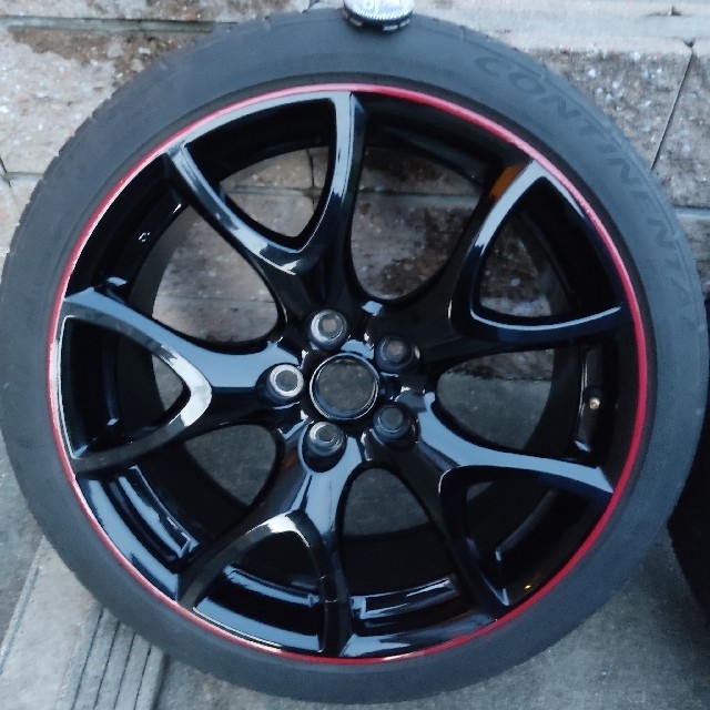 BBS 鍛造 RX8純正 ホイール 4本 +47 8J 225/40r19 自動車/バイクの自動車(タイヤ・ホイールセット)の商品写真