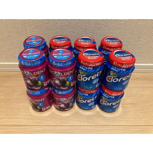 ボトルガム　クロレッツ　リカルデント　合計16個食品/飲料/酒