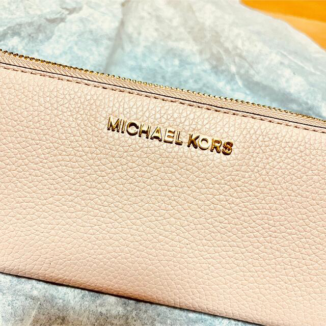 MICHAELKORS マイケルコース　MK 長財布　ピンクベージクリスマス