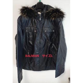 バルマン(BALMAIN)のBALMAIN　黒薄手ダウンジャケット　サイズL(ダウンジャケット)