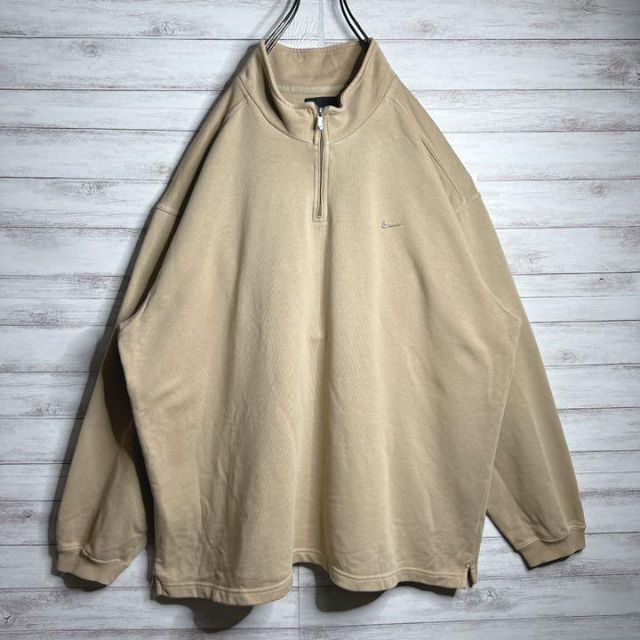 NIKE - 【入手困難!!】ナイキ ✈︎刺繍ロゴ ハーフジップ ゆるだぼ
