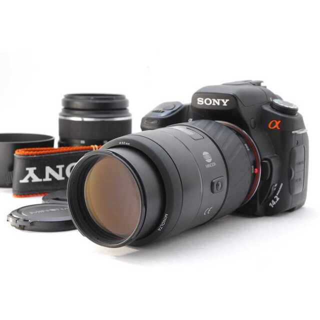 ☆ 極上美品 超望遠300mm!SONY α350 ダブルレンズキット ☆-