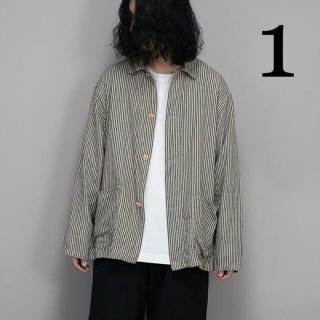 新品未使用　COMOLI 22SS ストライプワークジャケット SIZE1