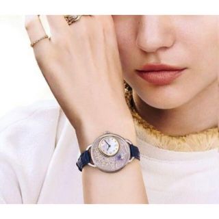 スタージュエリー(STAR JEWELRY)の美品☆スタージュエリー 時計 2021 Xmas限定ウォッチ navy(腕時計)