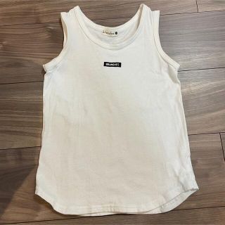 ブランシェス(Branshes)のBRANSHES キッズ120 白色タンクトップ　①(Tシャツ/カットソー)