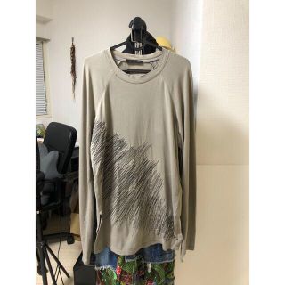 アレキサンダーマックイーン(Alexander McQueen)のAlexander Mcqueen 00s 刺繍ロングTシャツ(Tシャツ/カットソー(七分/長袖))