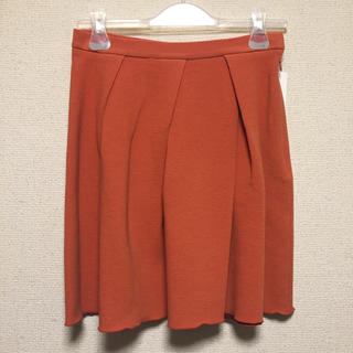ローズバッド(ROSE BUD)の新品タグつき オレンジ スカート(ひざ丈スカート)