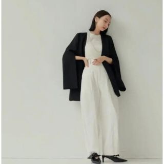 louren slit sleeve no collar jacket